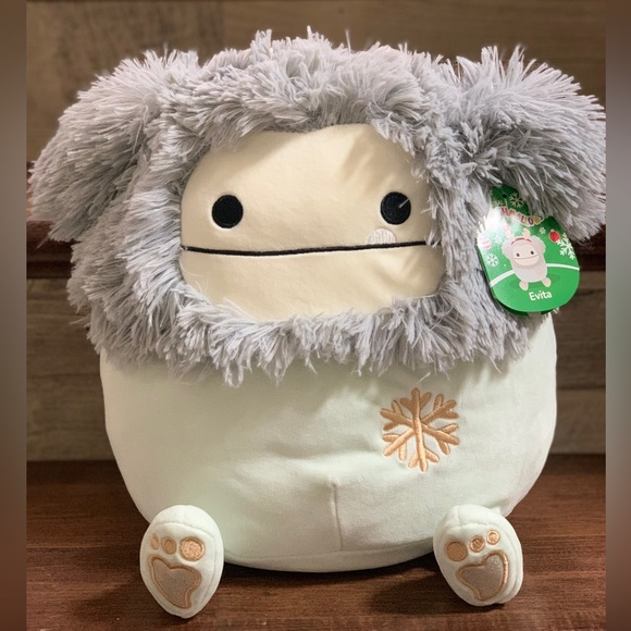 Evita the Bigfoot is a grey Squishmallows Size 12” - NEW - Picture 2 of 7